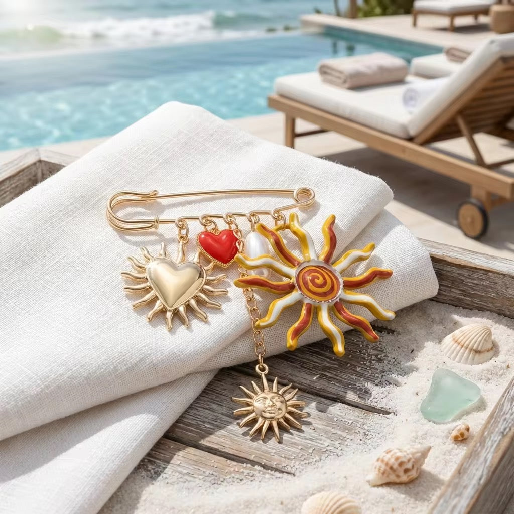 Sun kissed Summer Brooch