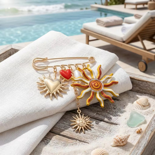 Sun kissed Summer Brooch