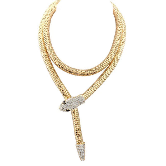 Snake Diamond Layer Choker