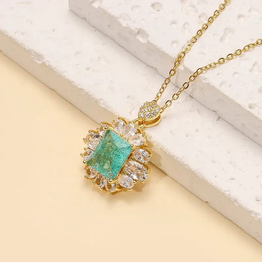 Mint Diamond Necklace