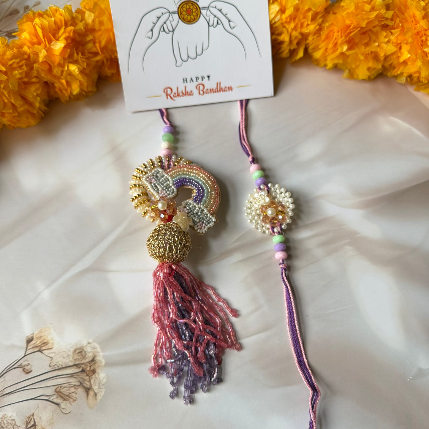 Rainbow Rakhi Set