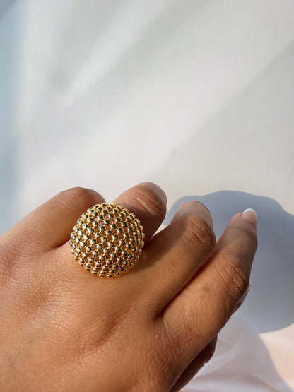 Golden Disco Ring