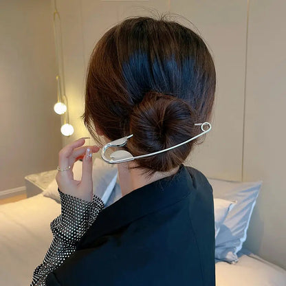 Safety Pin Hair Accessory