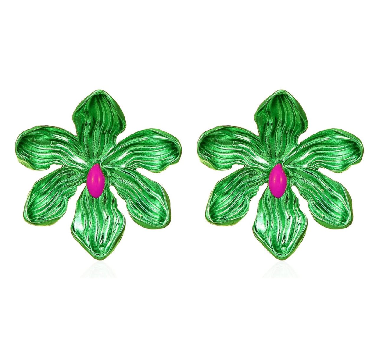 Green Cosmos Studs