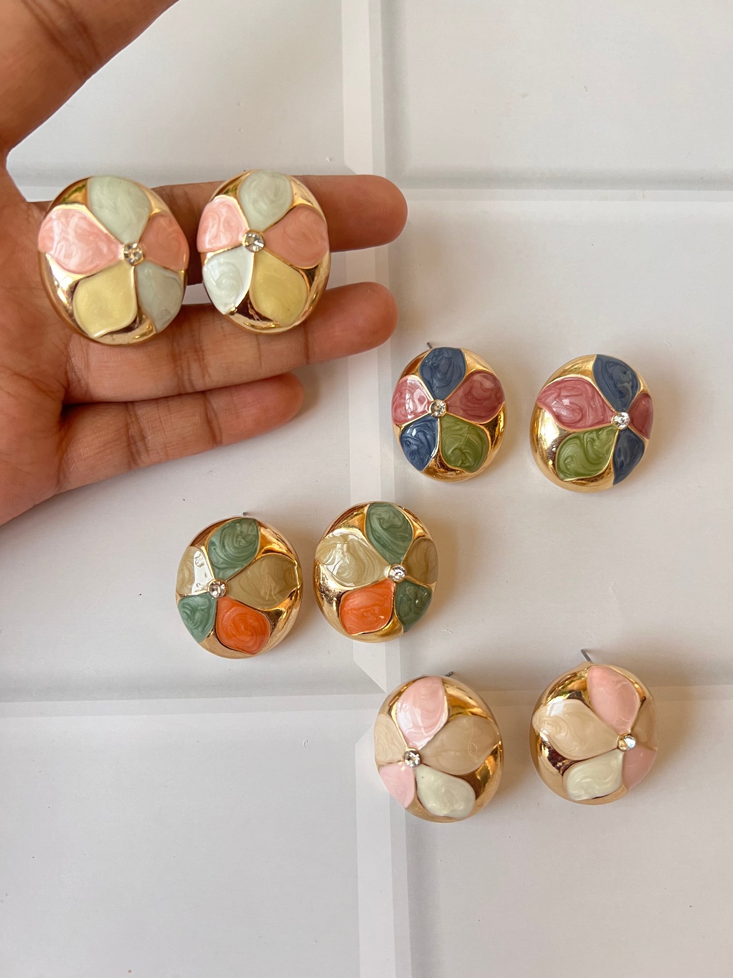 Mindy Floral Studs