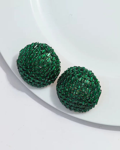 Dance Ball Rhinestone Studs