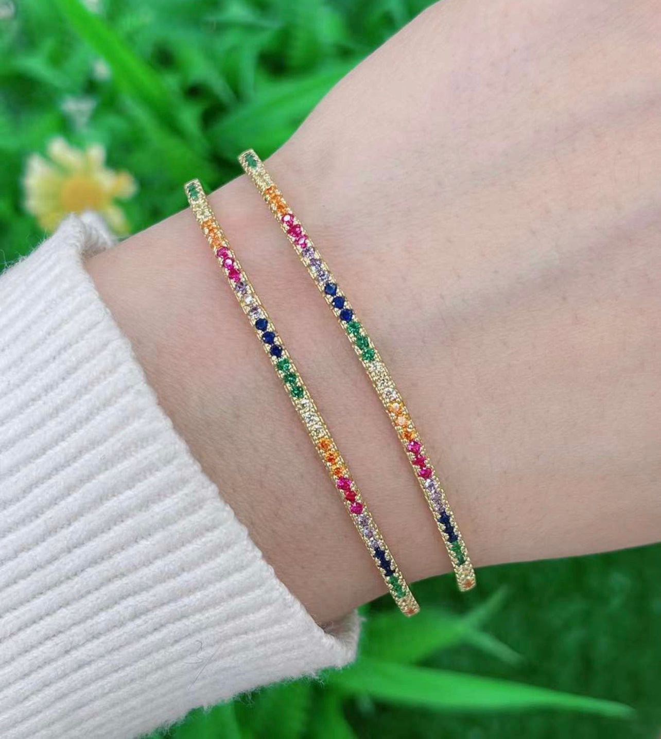 Dainty Rainbow Bracelet