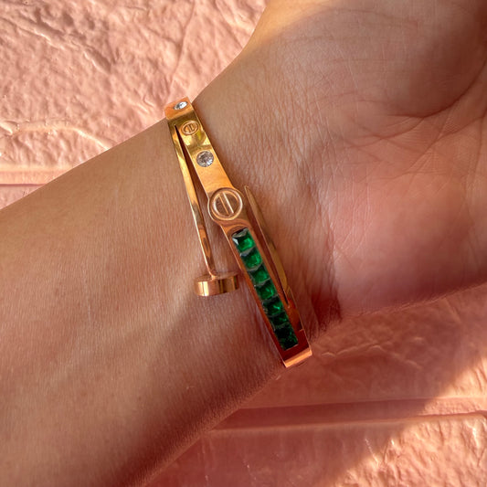 Green Nail Bracelet