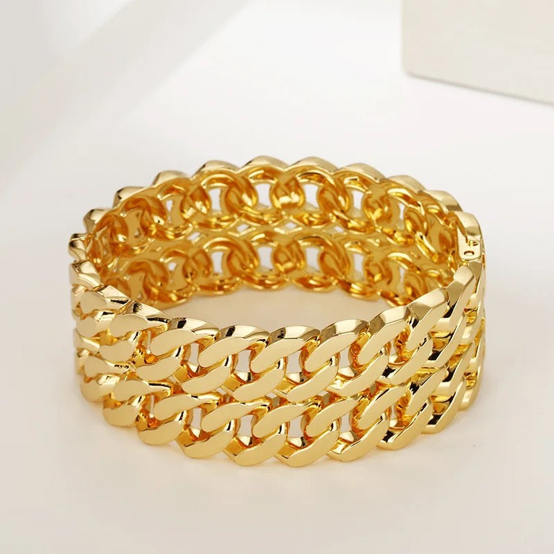 Double Chain Link Cuff