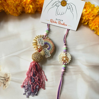 Rainbow Rakhi Set
