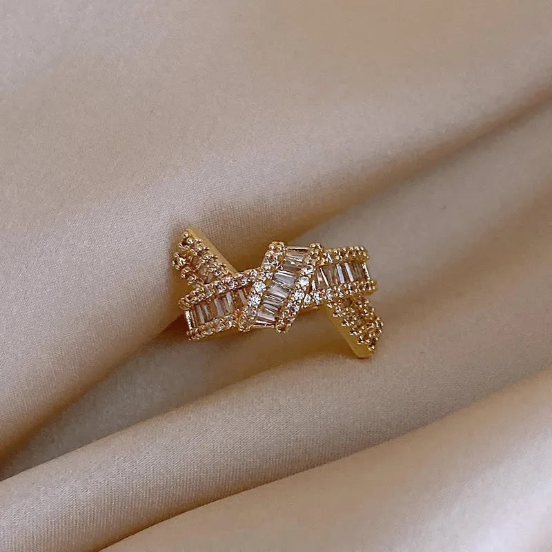 Diamond Bow Ring