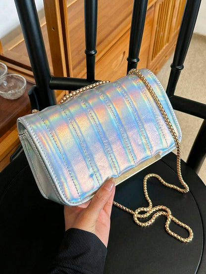 Rainbow Silver Bag