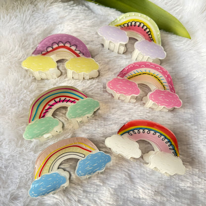Rainbow Big Claw Clip
