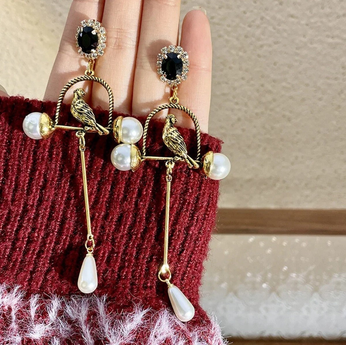 Vintage Bird Earrings