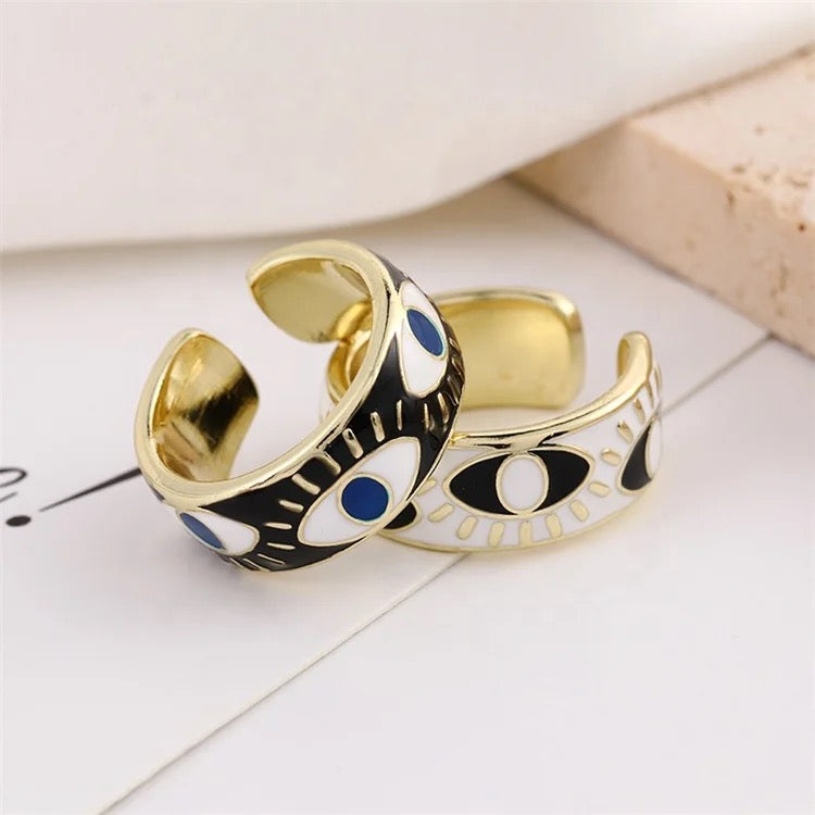 Bold Evil Eye Ring