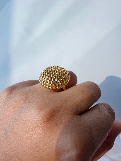 Golden Disco Ring