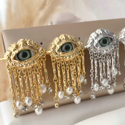 Kult Eye Danglers - Golden