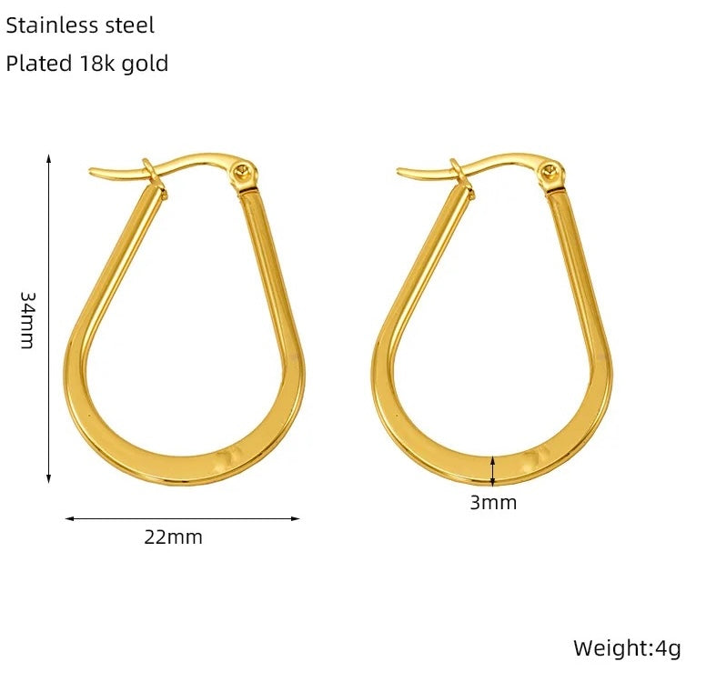 Dainty Date Hoops