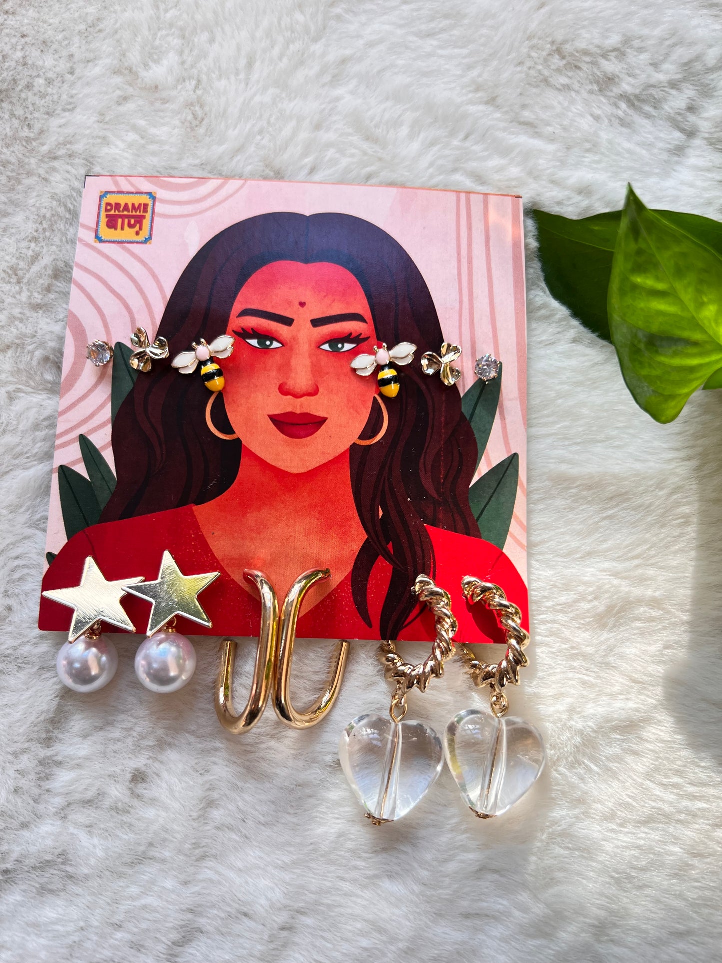 Gaze Earrings Card