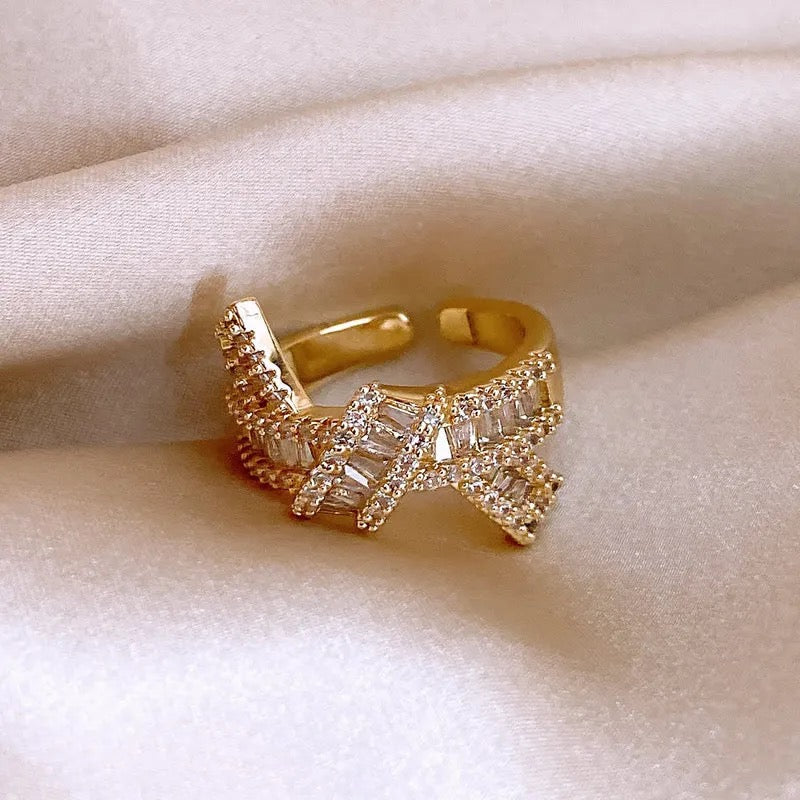 Diamond Bow Ring