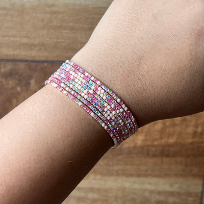 Paris Pink Shimmy Bracelets