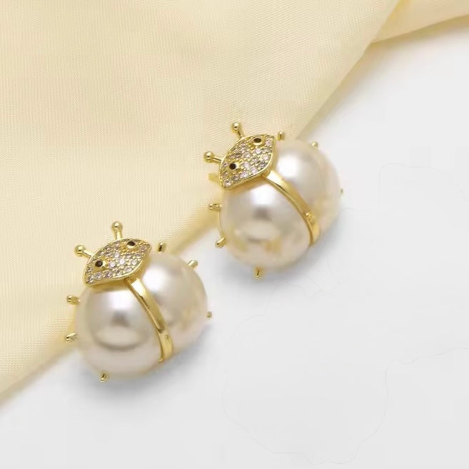 Pearl Bug Studs