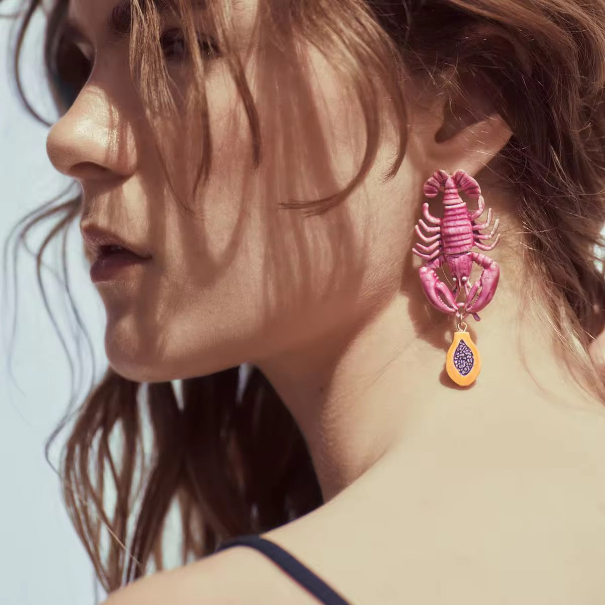 Ocean Lobster Earrings