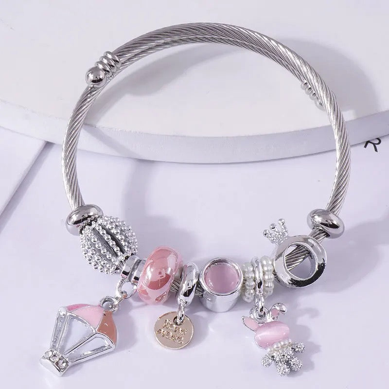 Hot Balloon Charm Bracelet