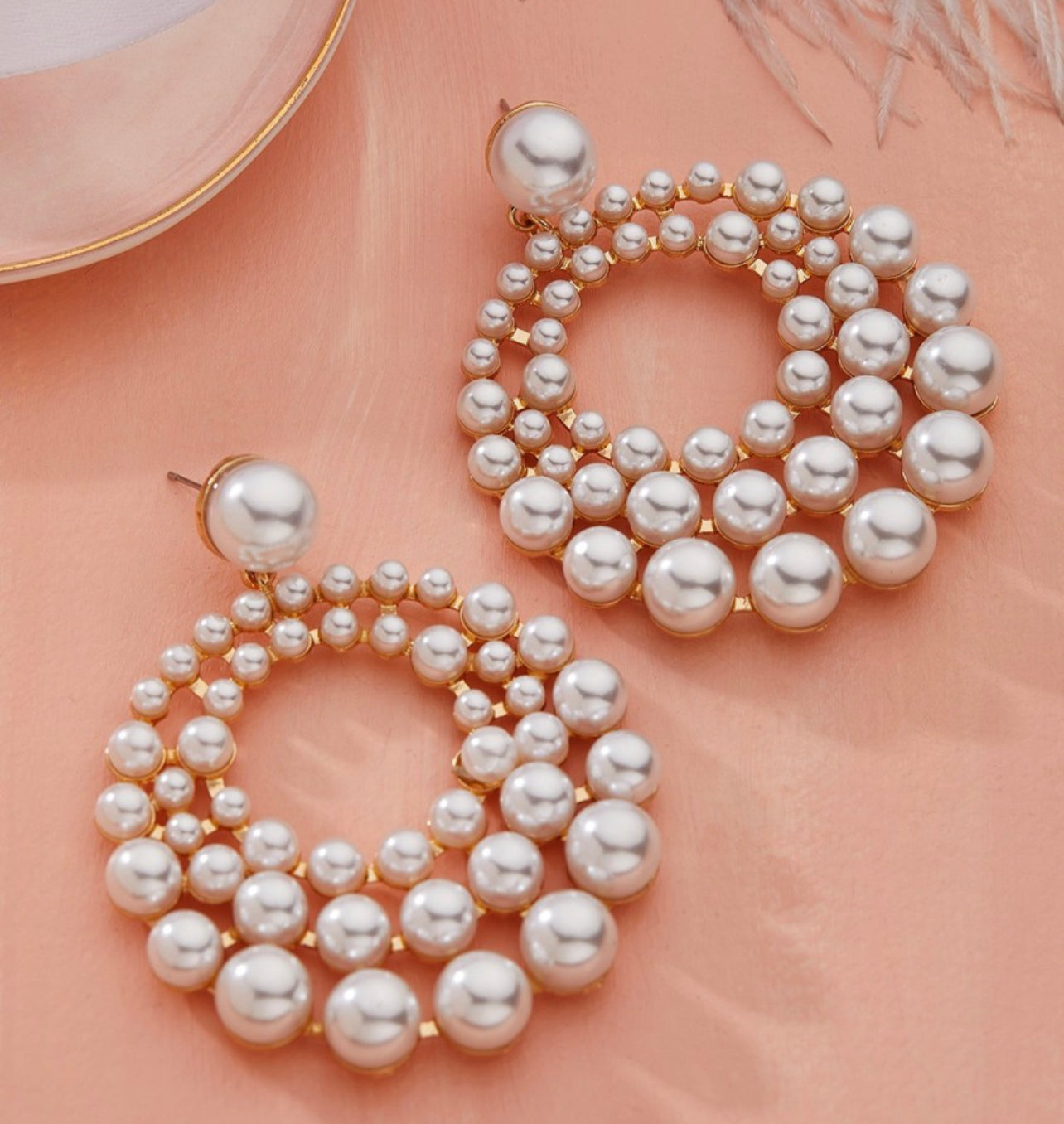 Noor Pearl Statement Earrings