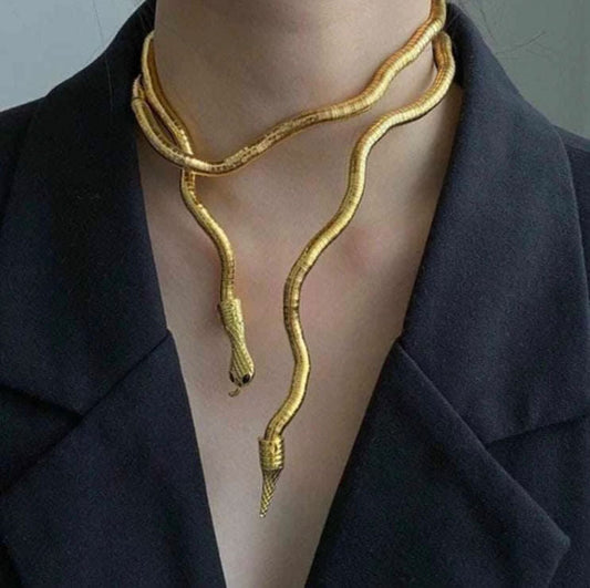 Golden Serpent Necklace