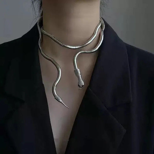 Silver Serpent Necklace