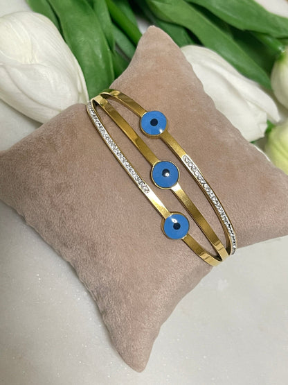 Evil Eye layered Bracelet
