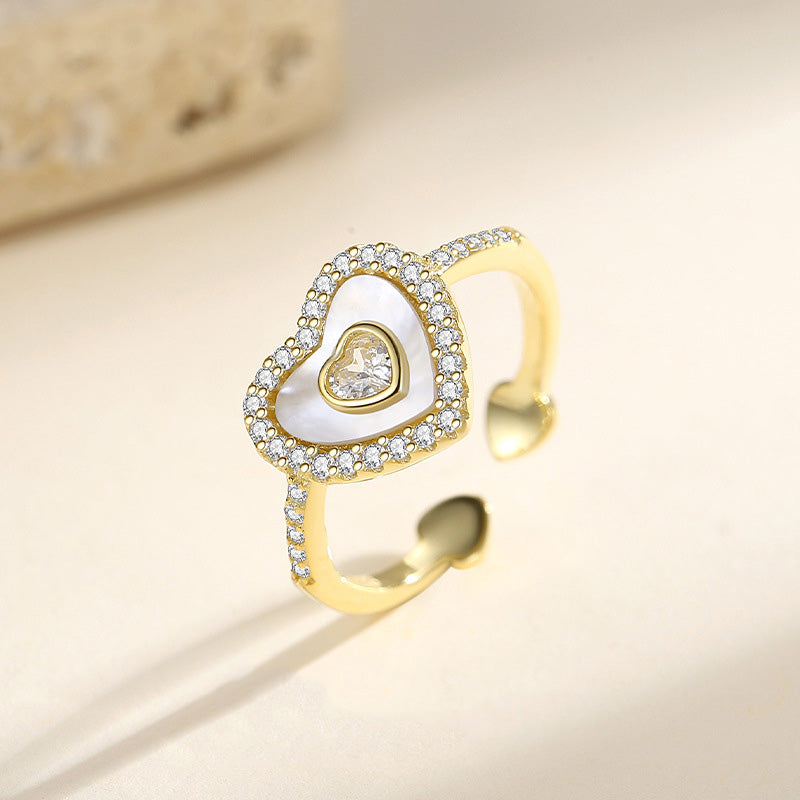 MOP Heart Ring