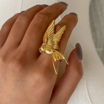Golden Bird Ring