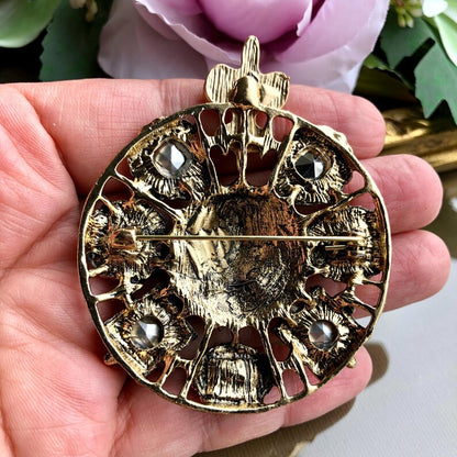 Satrang Lion Brooch