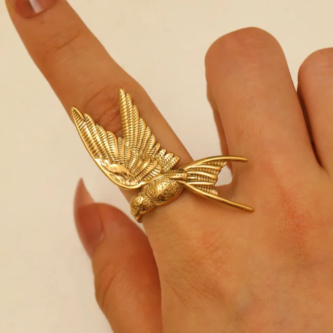 Golden Bird Ring