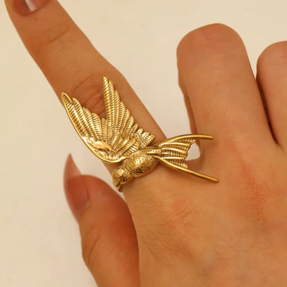 Golden Bird Ring
