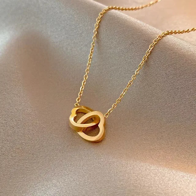 Double love necklace