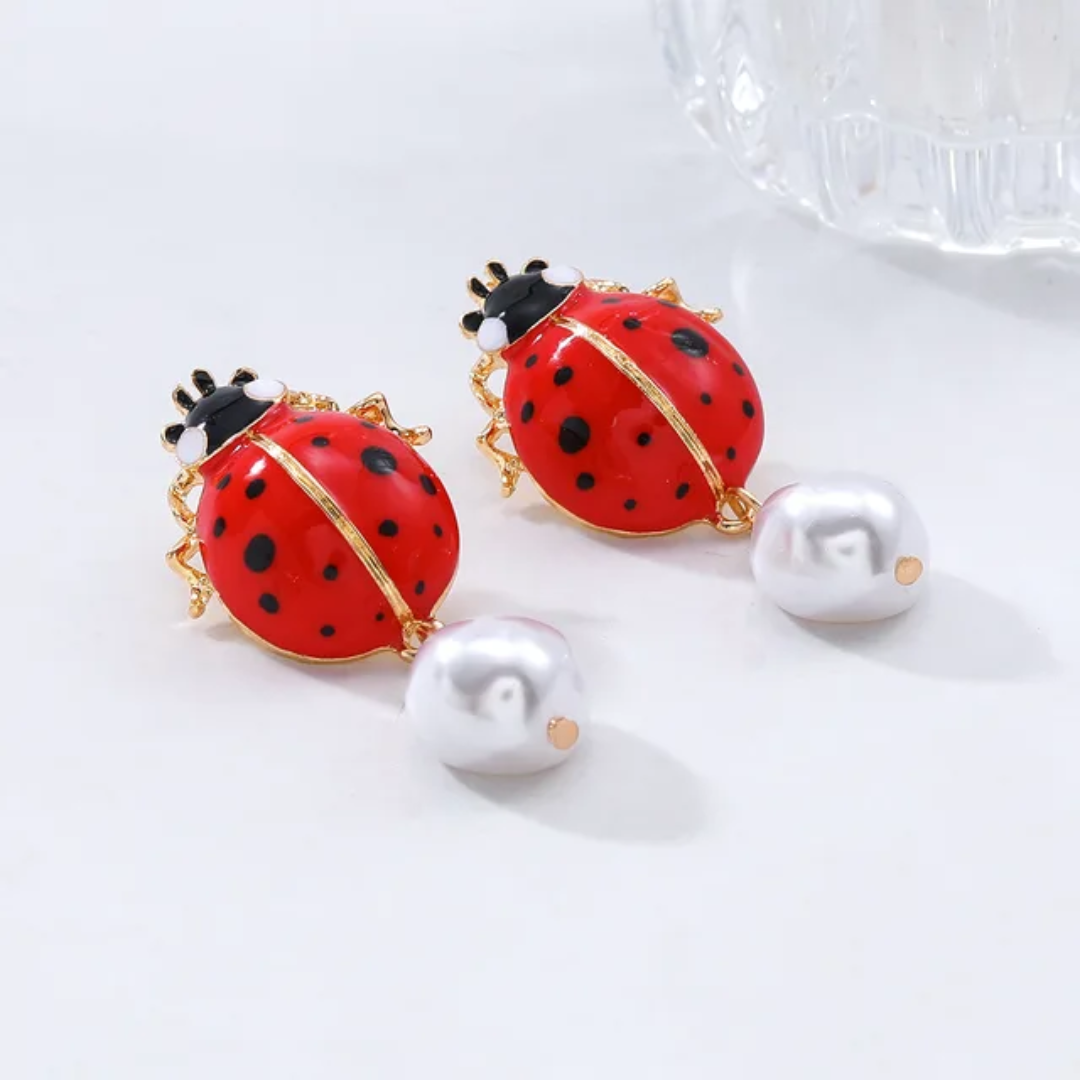 Lady Bug Studs
