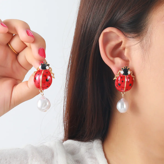 Lady Bug Studs