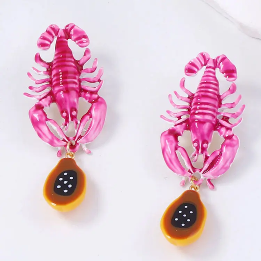 Ocean Lobster Earrings